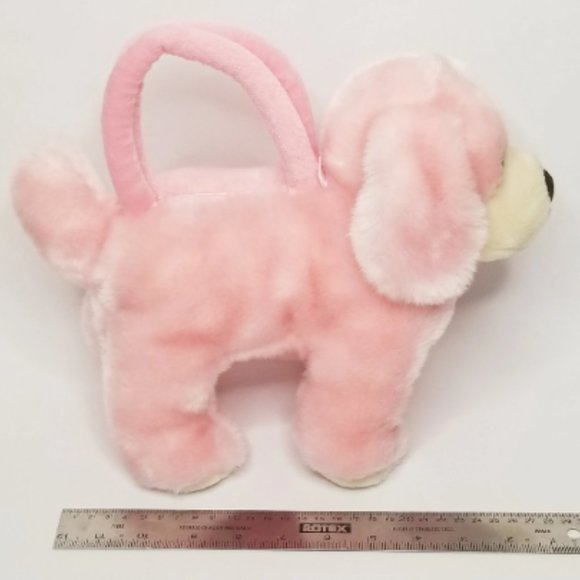 Vintage Pink Puppy Plush Purse Handbag 90s Kid Nostalgia - Picture 5 of 8